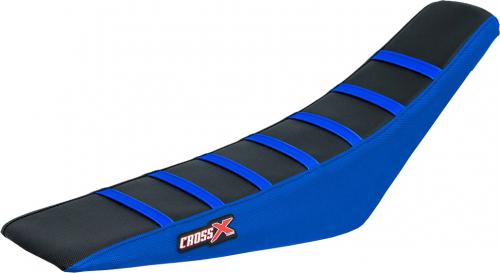 CROSS X SEAT COVER, BLACK/BLUE/BLUE (STRIPES) M11003BBLBL
