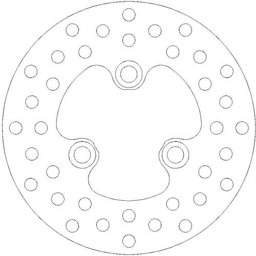 MOTO MASTER 110303, ROUND FIXED DISC 160
