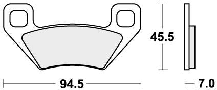 SBS 822PSI BRAKE PADS SINTER EVO