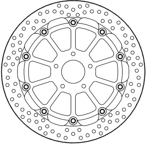 MOTO MASTER 112340, HALO FLOATING ALU DISC 320