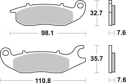 SBS 797HS BRAKE PADS SINTER