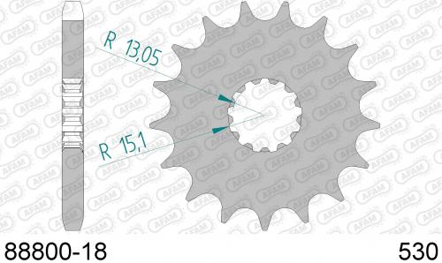 AFAM FRONT 18T, 530 AF18880018