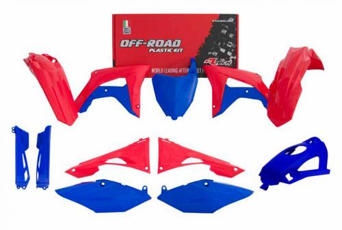 RTECH PLASTICS KIT 8 PCS HONDA RED/BLUE LM EDITION