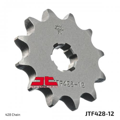 JT SPROCKETS FRONT STEEL 12T, 428 JTF042812