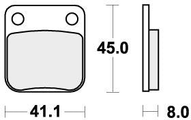 SBS 536SI BRAKE PADS SINTER