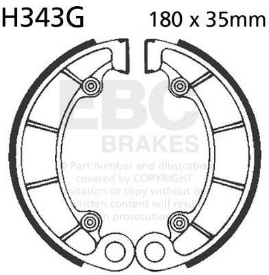 EBC H343G EBC BRAKE SHOES
