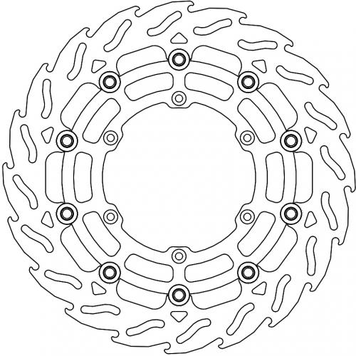 MOTO MASTER 112296, FLAME FLOATING ALU DISC 300