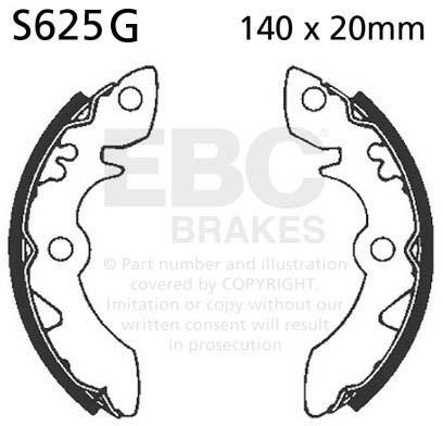 EBC S625G EBC BRAKE SHOES
