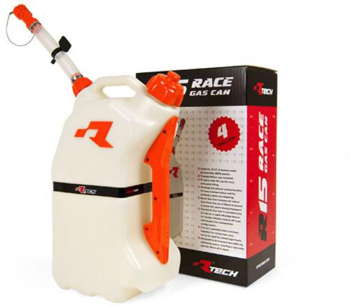 RTECH GAS CAN CLEAR/ORANGE