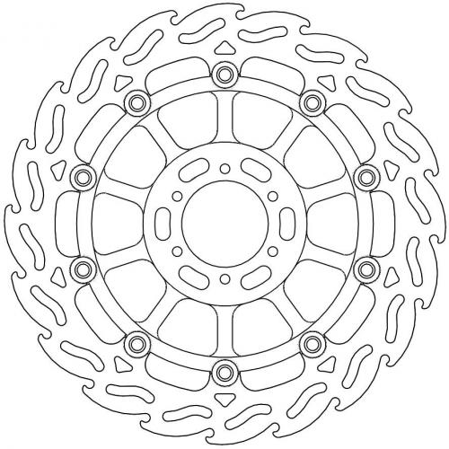 MOTO MASTER 113016, FLAME FLOAT ALU DISC 296