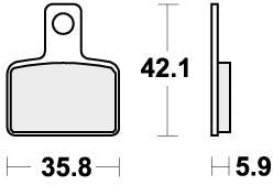 SBS 895RSI BRAKE PADS SINTER RACING