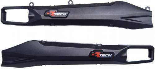 RTECH PLASTIC SWINGARM PROTECTORS BLACK 569801456