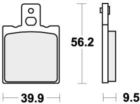 SBS 646HF BRAKE PADS ORGANIC