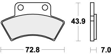 SBS 717ATS BRAKE PADS SINTER