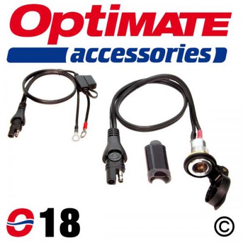 TECMATE O-18 SAE TO 12V DIN PANEL SOCKET SPRING TOP OPTIMA