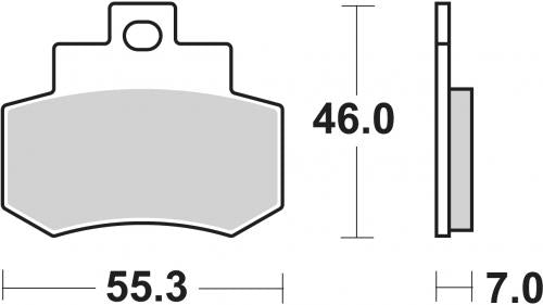 SBS 172CT BRAKE PADS ORGANIC