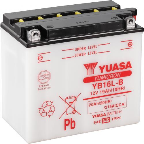 YUASA YB16L-B YUASA BATTERY & ACID PACK