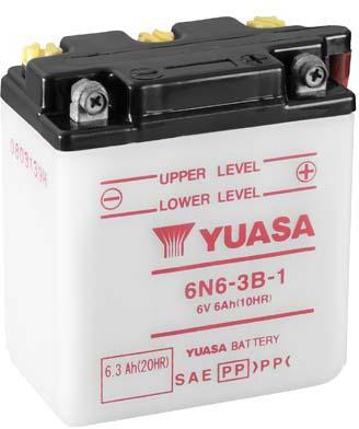 YUASA 6N6-3B-1 YUASA BATTERY & ACID PACK