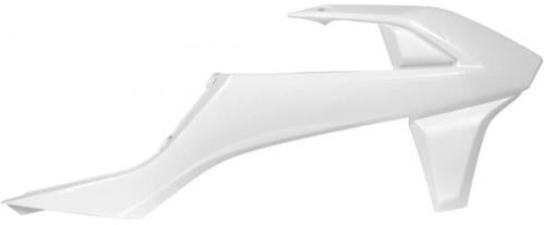RTECH RADIATOR SCOOPS KTM FULL WHITE