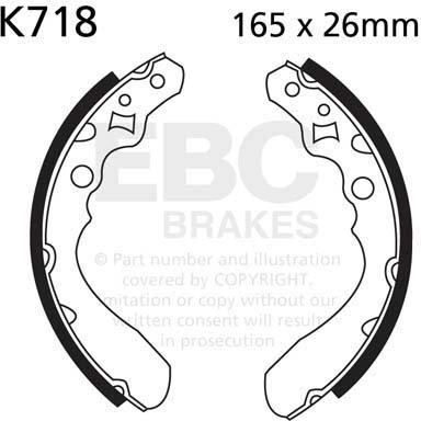 EBC K718 EBC BRAKE SHOES