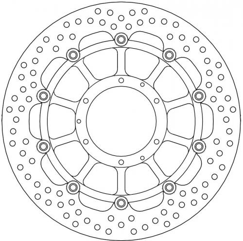 MOTO MASTER 113114, HALO FLOAT ALU OFFS. DISC 320
