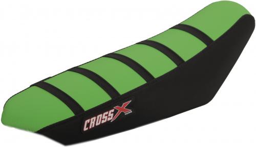 CROSS X SEAT COVER, GREEN-BLACK-BLACK(STRIPES) M14013GBB