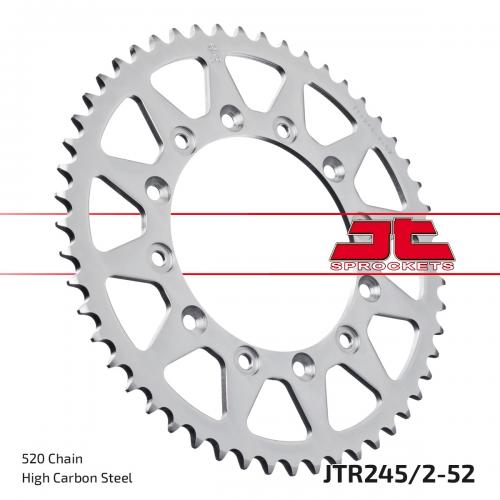 JT SPROCKETS REAR STEEL 52T, 520 JTR245252