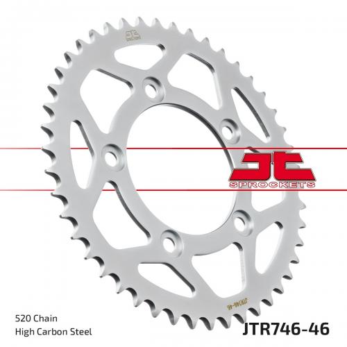 JT SPROCKETS REAR STEEL 46T, 520 JTR074646