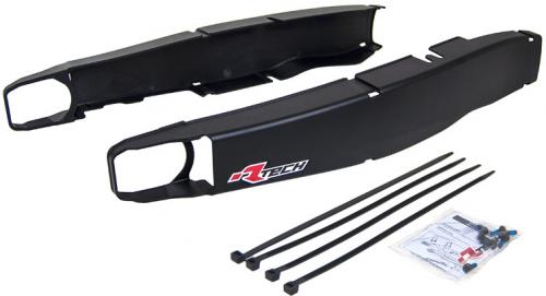 RTECH PLASTIC SWINGARM PROTEC. YAMAHA BLACK