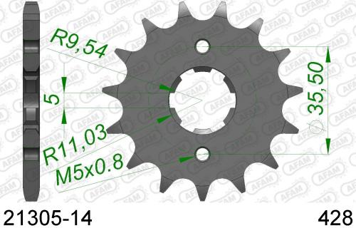 AFAM FRONT 14T, 428 AF12130514