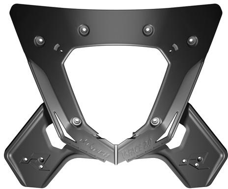 RTECH VFACE 2.0 FRONT HEADLIGHT BRACKET BLACK