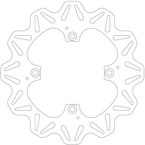 EBC BRAKE DISC VR878 EBC VR SOLID REAR DISC