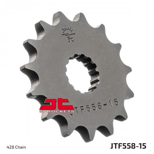 JT SPROCKETS FRONT STEEL 15T, 428 JTF055815