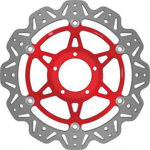 EBC BRAKE DISC VR843RED VEE FLOATING DISC RED CENTRE