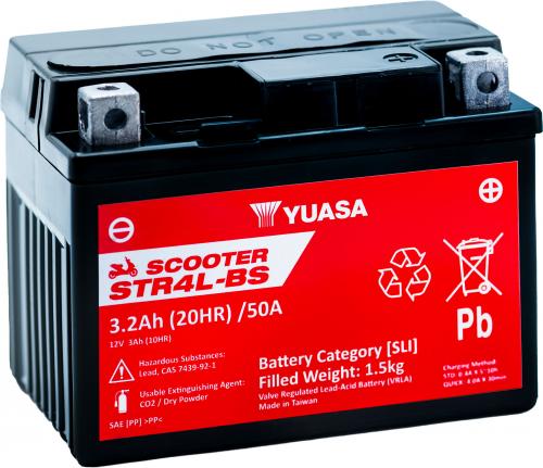 YUASA STR4L-BS (CP) 12V MF VRLA SCOOTER BATTERY