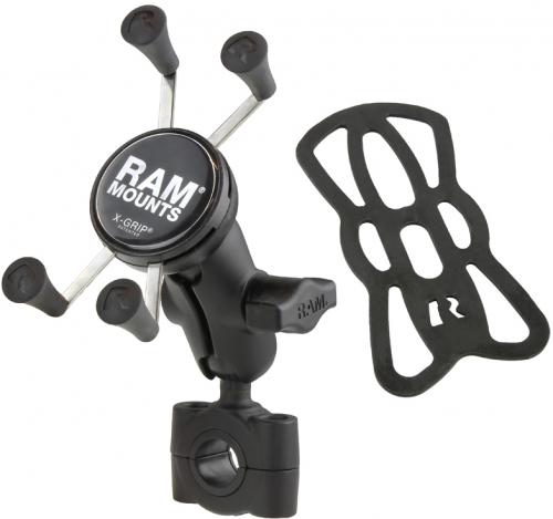 RAM MOUNTS RAM BAR MNT 3/4"-1" SHORT W/ X-GRIP