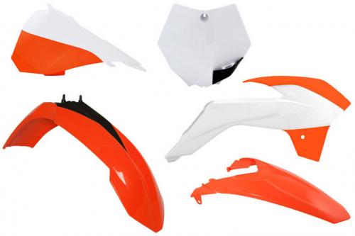 RTECH PLASTICS KIT 5 PCS W/AIRBOX COV KTM O-W (OE)