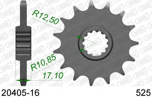 AFAM FRONT 16T, 525 AF12040516