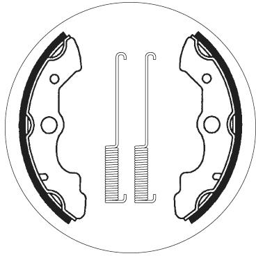 SBS 2045 BRAKE SHOES