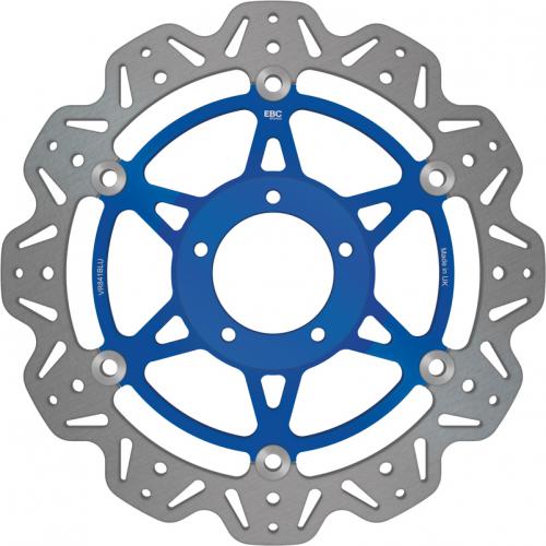 EBC BRAKE DISC VR841BLU VEE FLOATING DISC BLUE CENTRE