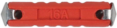 LASER TOOLS CONTINENTAL AUTO FUSES 16A, RED 100PC