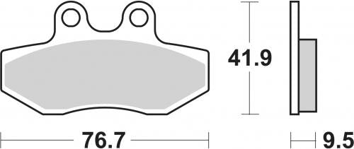 SBS 190CT BRAKE PADS ORGANIC