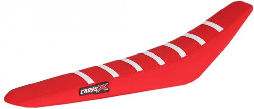 CROSS X SEAT COVER, RED-RED-WHITE(WITH STRIPES) M8143RRW
