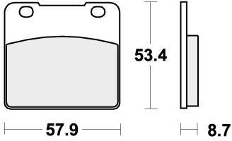 SBS 577HS BRAKE PADS SINTER
