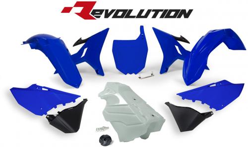 RTECH PLASTICS KIT REVOLUTION YAMAHA BLUE/BLACK 563340610