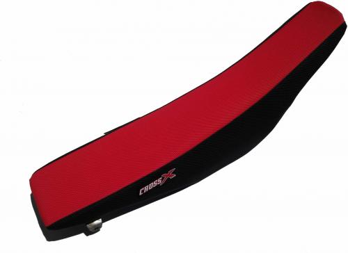 CROSS X SEAT COVER BLACK RED M8142BR
