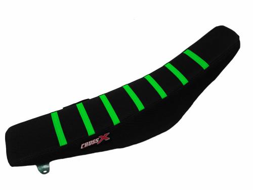 CROSS X SEAT COVER, BLACK/BLACK/GREEN (STRIPES) M2183BBG
