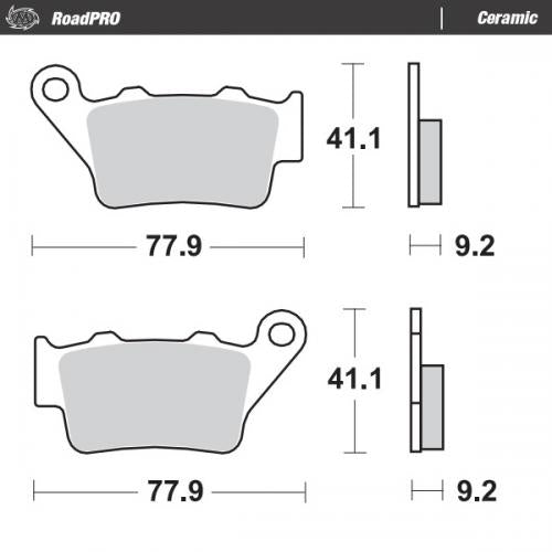 MOTO MASTER 403404, BRAKE PADS ORGANIC