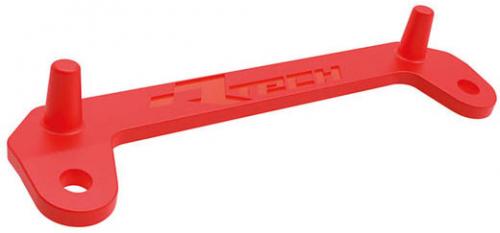 RTECH FRONT N. PLATE ADAPTOR RED