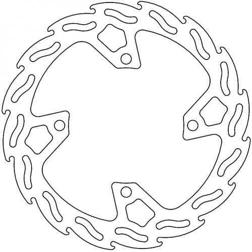MOTO MASTER 110774, FLAME FIXED DISC 250